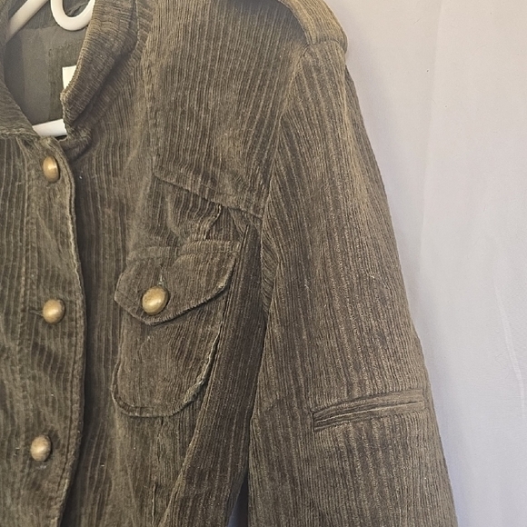 Cato Dark Olive Corduroy Utility Jacket - Picture 4 of 7